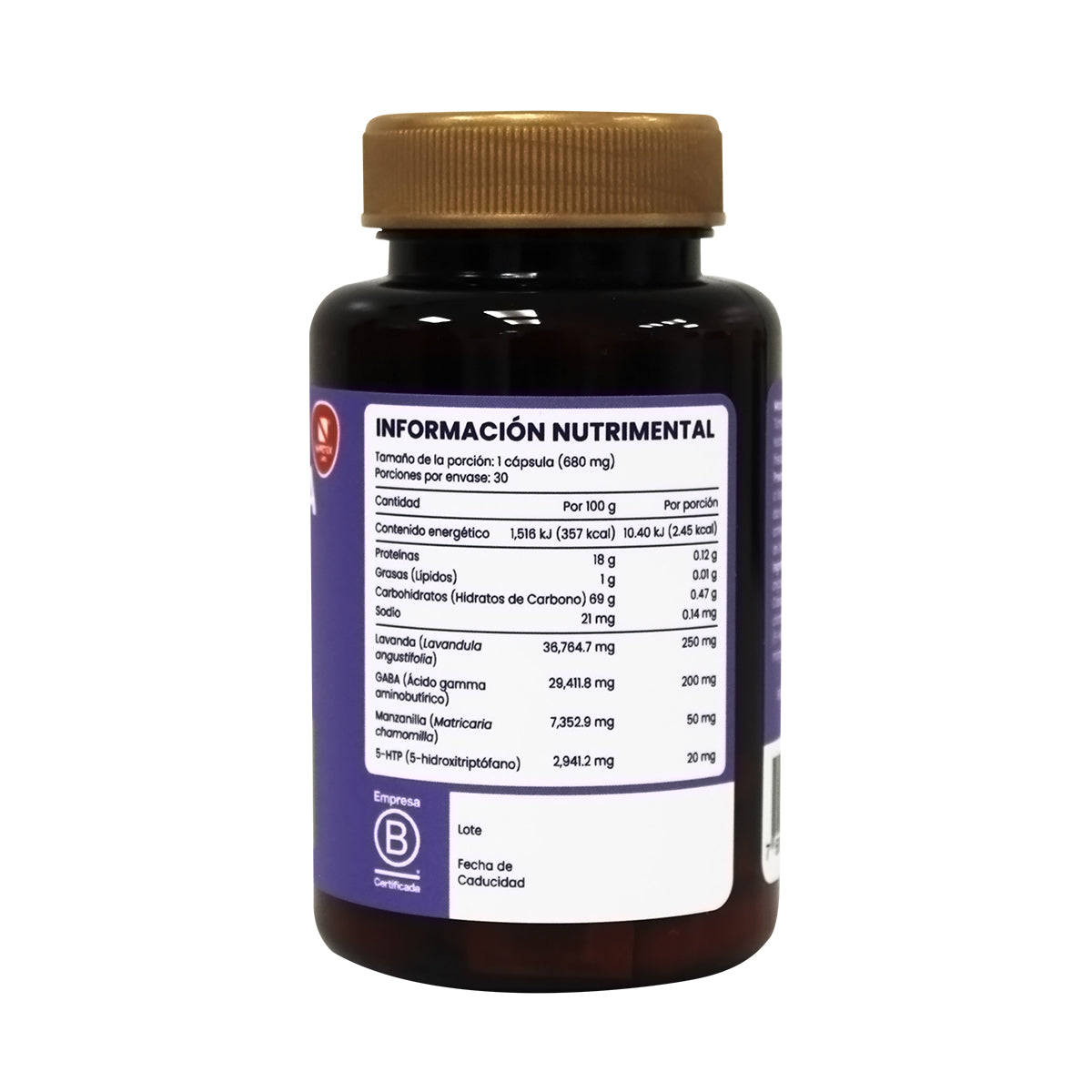 Lavanda 5-HTP Gaba,Manzanilla